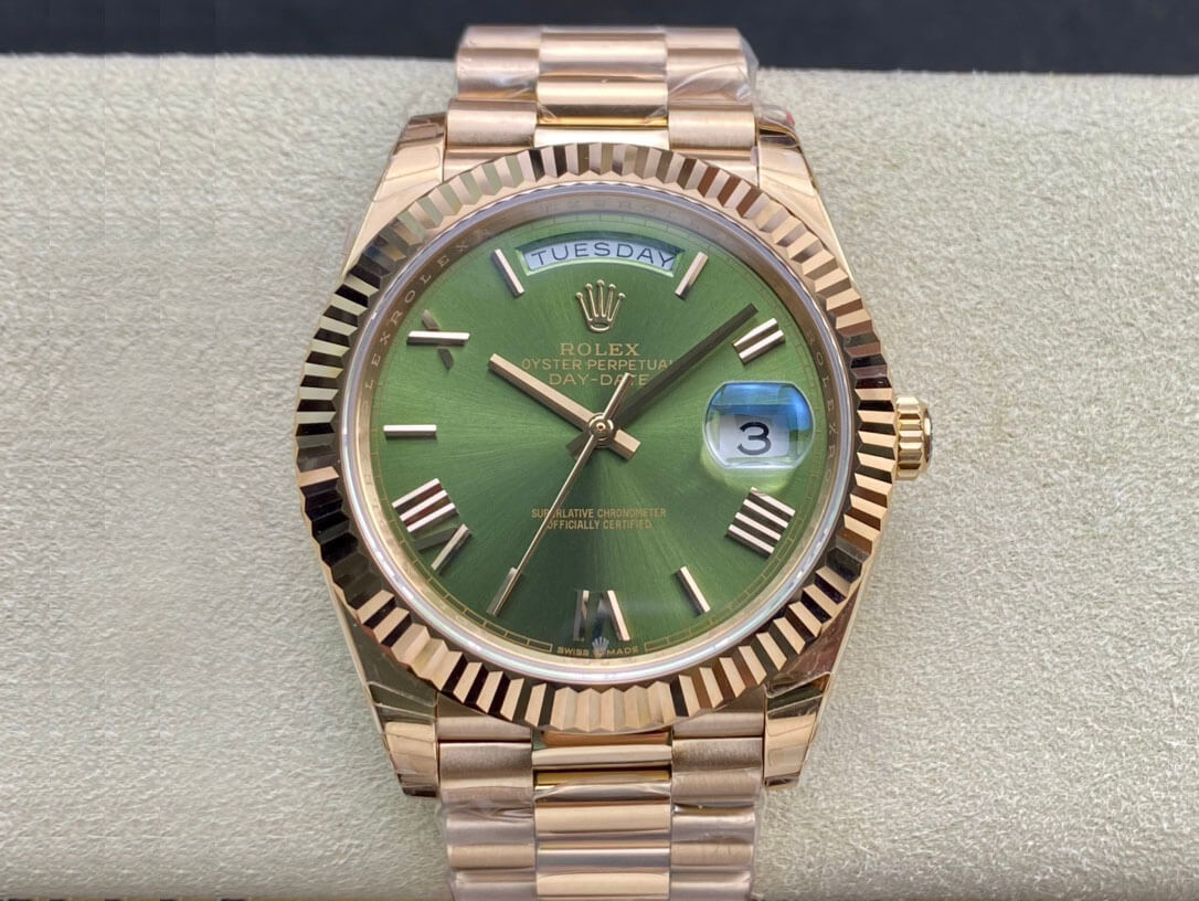 Rolex Day-Date 40 228235 40MM EW Factory Green Dial Replica Watch - UK Replica Rolex Day-Date 40 228235 40MM EW Factory Green Dial Replica Watch - UK Replica
