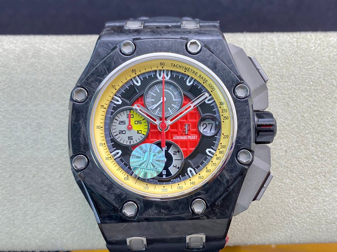 Audemars Piguet Royal Oak Offshore Grand Prix 26290IO.OO.A001VE.01 JF Factory V3 Red Dial Replica Watch - UK Replica Audemars Piguet Royal Oak Offshore Grand Prix 26290IO.OO.A001VE.01 JF Factory V3 Red Dial Replica Watch - UK Replica