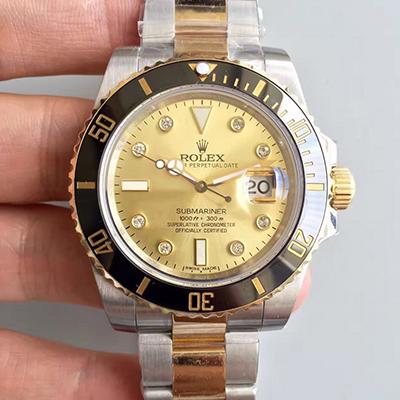 20180526155003537327 Rolex Submariner Date 116613LN 2018 Noob Factory V8 Champagne Dial Replica Watch - UK Replica