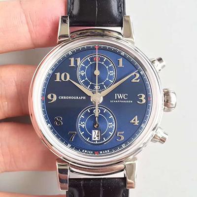 20180625142847763315 IWC Da Vinci Chronograph Edition Sport For Good Fundation IW393402 ZF Factory Blue Dial Replica Watch - UK Replica