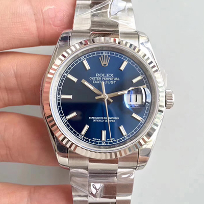 20180719134303313852 Rolex Datejust 36MM 116234 Blue Dial AR Factory V2 Replica Watch - UK Replica