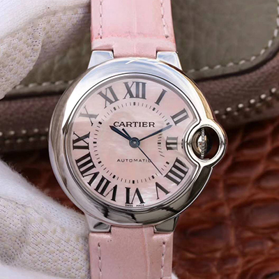 20180724195442040757 Ballon Bleu De Cartier Ladies 33MM WSBB0002 V6 Factory Pink Dial Replica Watch - UK Replica