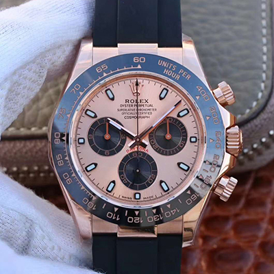 20180724204556727766 Rolex Daytona Cosmograph 116515LN Noob Factory Rose Gold Dial Replica Watch - UK Replica