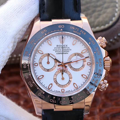 20180724210404533202 Rolex Daytona Cosmograph 116515LN Noob Factory Rose Gold Case White Dial Replica Watch - UK Replica