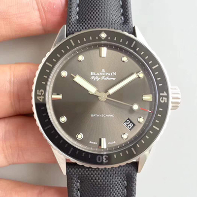 20180804100259260798 Blancpain Fifty Fathoms Bathyscaphe 5000-1110-B52A ZF Factory Meteor Grey Dial Replica Watch - UK Replica