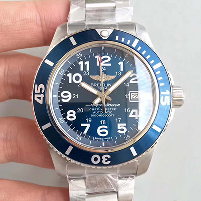 20180804155039247592 Breitling Superocean II 44MM A17392D8/C910-162A GF Factory Blue Dial Replica Watch - UK Replica
