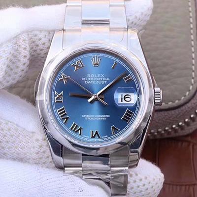 20180811104337770756 Rolex Datejust II 116334 36MM AR Factory Blue Dial Replica Watch - UK Replica