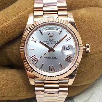 20180811162231210017 Rolex Day-Date 40 228235 Rose Gold 40MM EW Factory Sundust Dial Replica Watch - UK Replica