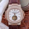 20180822135254880474 Patek Philippe Nautilus Jumbo 5711 Rose Gold Tourbillon 2018 R8 Factory White Dial Replica Watch - UK Replica