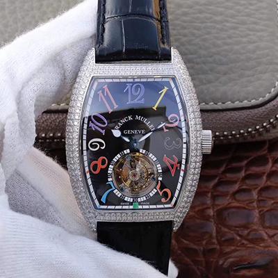 20180823105239403516 Franck Muller Crazy Color Dreams Tourbillon 8880 Black Dial Replica Watch - UK Replica