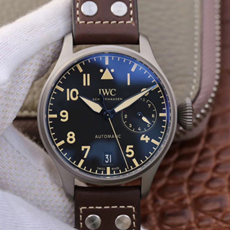 20180908173505043057 IWC Big Pilot Heritage IW501004 Titanium ZF Factory Black Dial Replica Watch - UK Replica
