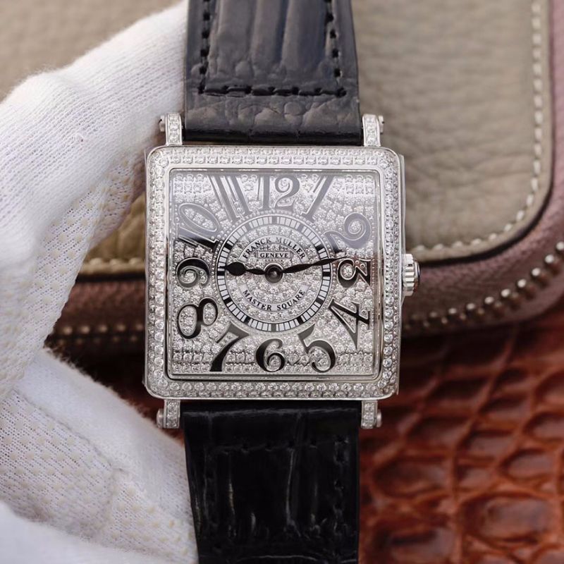 20181019114253970118 Franck Muller Master Square Ladies 6002 M QZ D Diamond Dial GF Factory Replica Watch - UK Replica