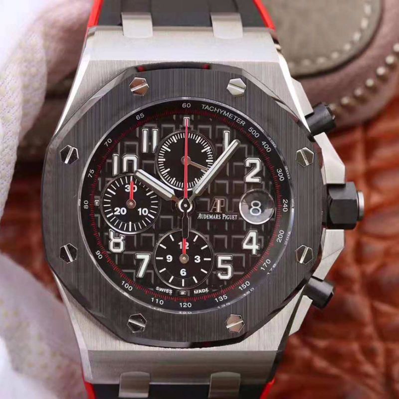 20181025162033320983 Audemars Piguet Royal Oak Offshore Chronograph Edition Dark Knight 26470 JF Factory V2 Black Dial Replica Watch - UK Replica
