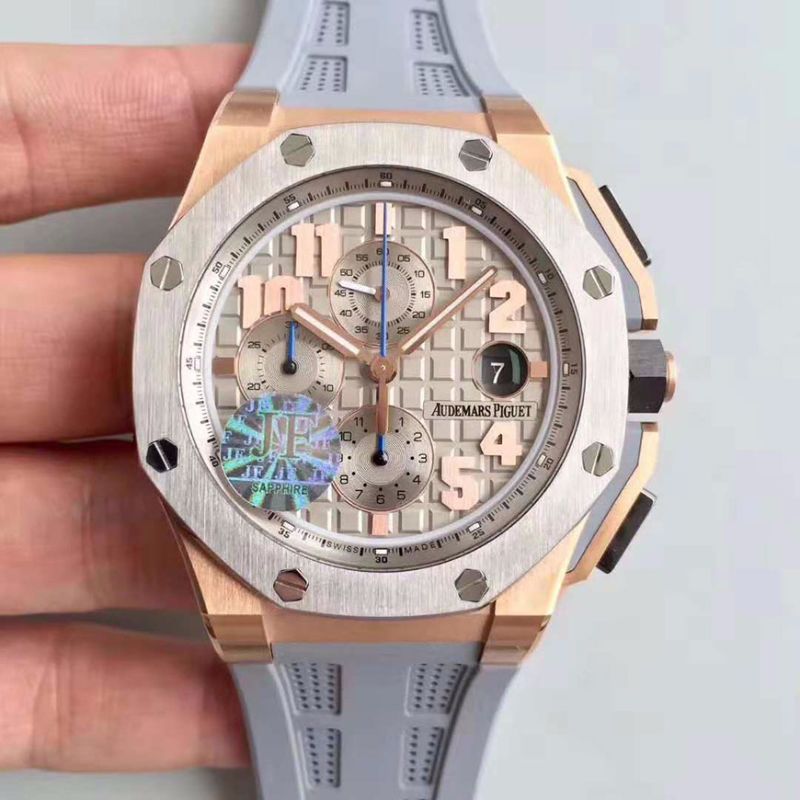 20181025165436177857 Audemars Piguet Royal Oak Offshore LeBron James 26210OI.OO.A109CR.01 JF Factory V5 Gray Dial Replica Watch - UK Replica