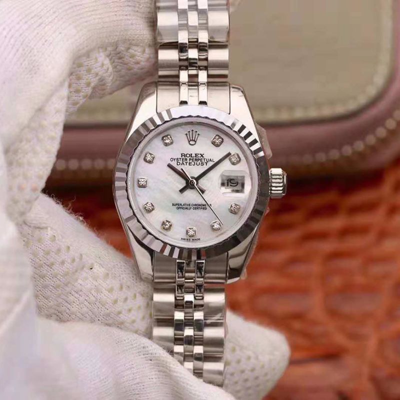 20181027152742323117 Rolex Lady Datejust White Dial 28MM Replica Watch - UK Replica