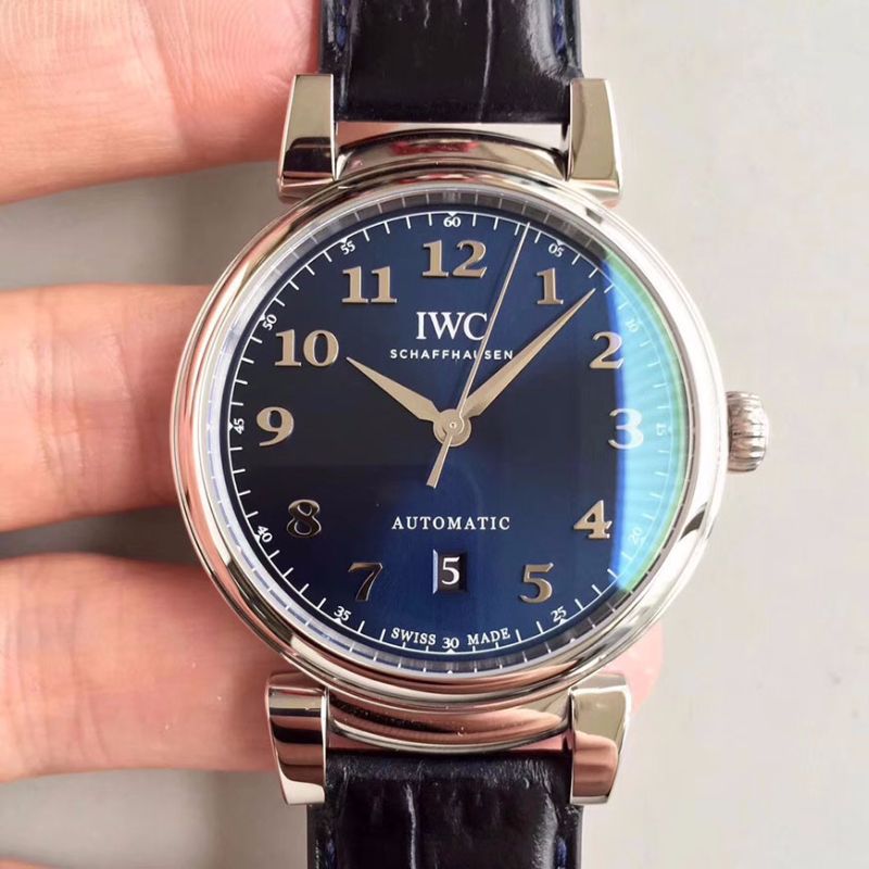 20181030152135460215 IWC Da Vinci Automatic IW356605 MKS Factory Blue Dial Replica Watch - UK Replica