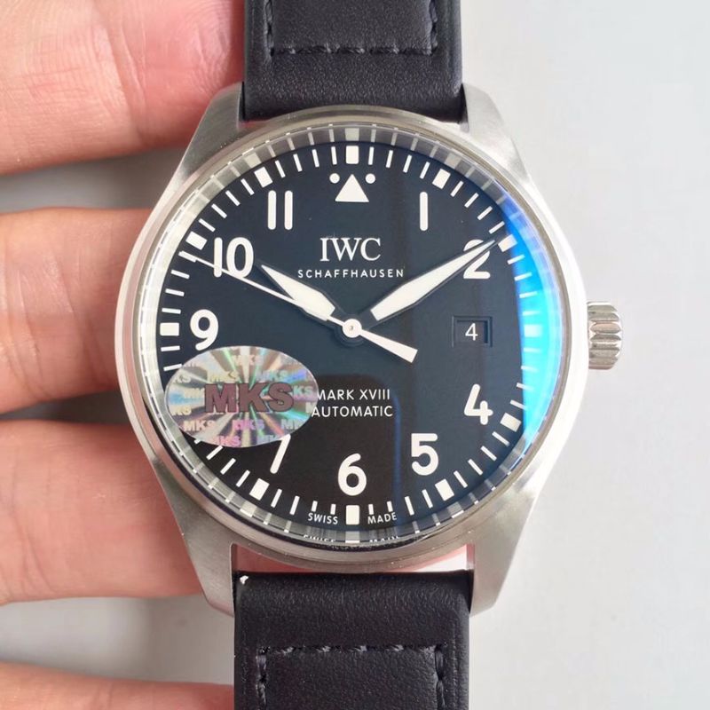 20181030161708687733 IWC Pilot Mark XVIII Edition Laureus Sport IW324703 MKS Factory V2 Blue Dial Replica Watch - UK Replica