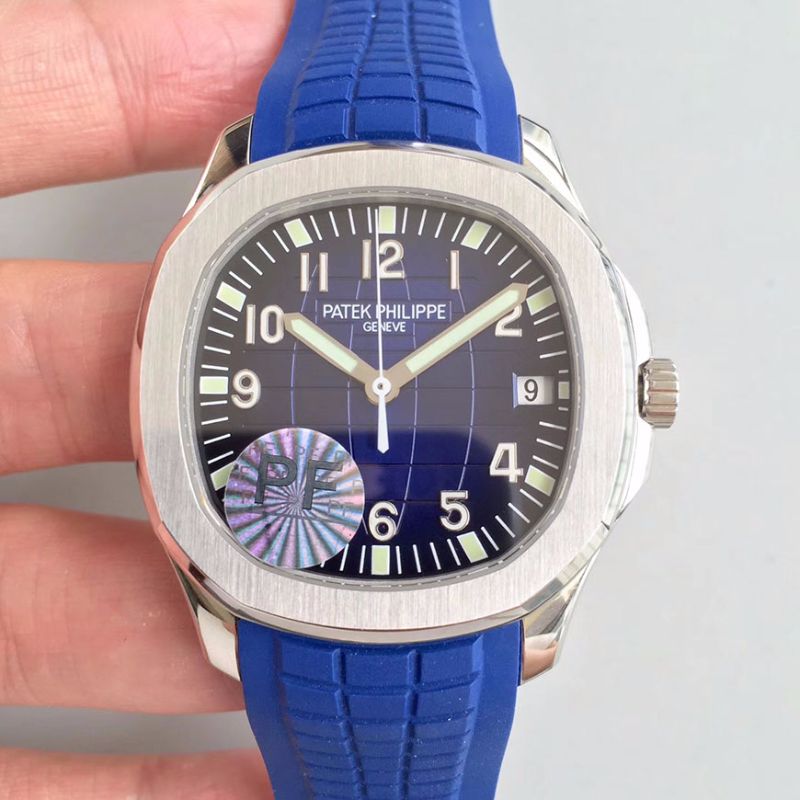 20181031101249253472 Patek Philippe Aquanaut 5168G-001 PF Factory Black-blue Dial Replica Watch - UK Replica