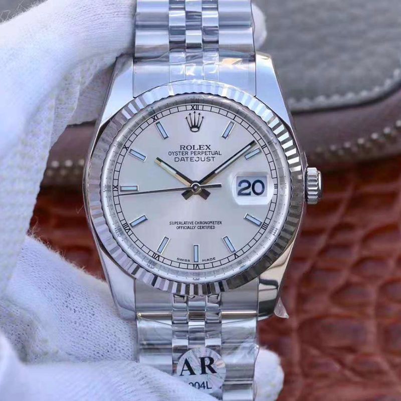 20181101170423483172 Rolex Datejust 36MM 116234 AR Factory V2 Silver Dial Replica Watch - UK Replica