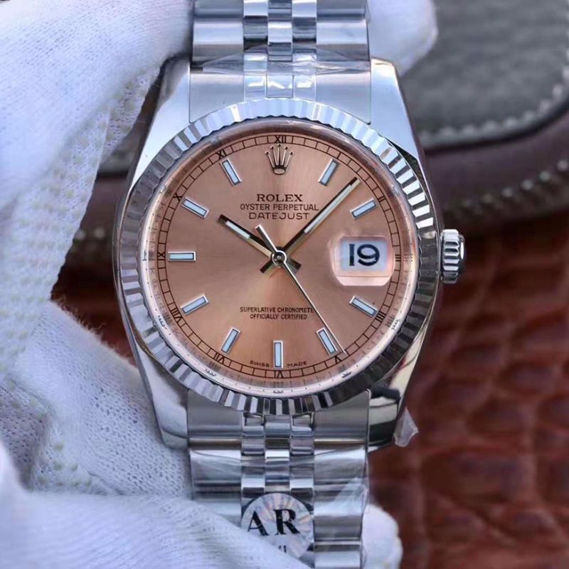 20181101172310330929 Rolex Datejust 36MM 116234-0090 AR Factory Champagne Dial Replica Watch - UK Replica