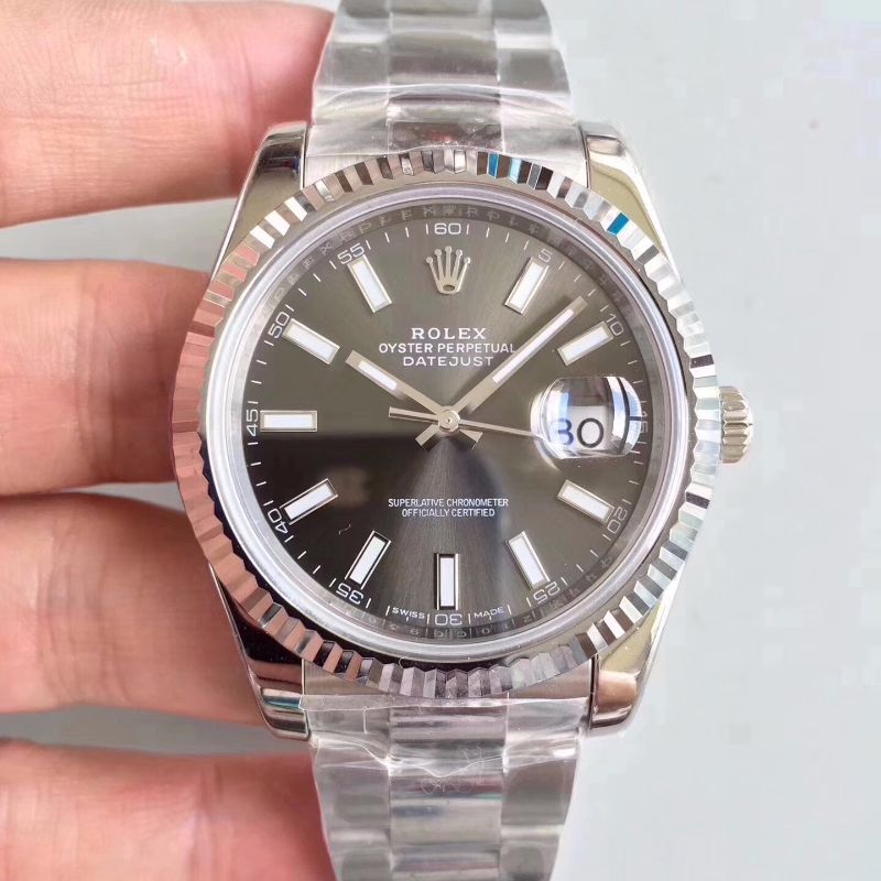 20181201120404197919 Rolex Datejust II M126334-0014 EW Factory Grey Dial Replica Watch - UK Replica