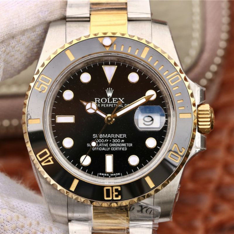 20181204115329177179 Rolex Submariner Date 116613LN VR Factory 18K Yellow Gold Wrapped Black Dial Replica Watch - UK Replica