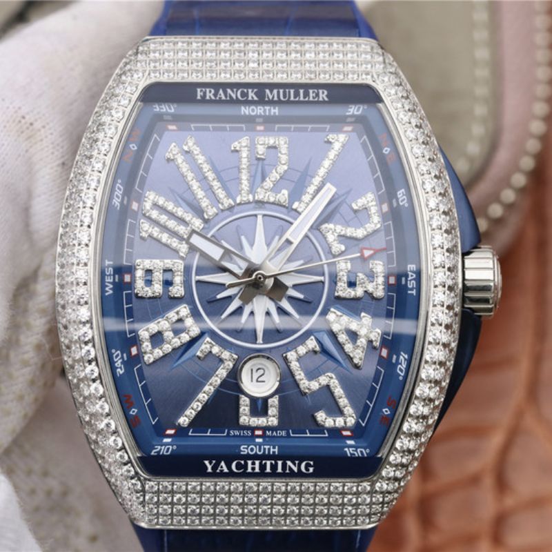 20181207162518590992 Franck Muller Vanguard V45.SC.DT.AC.BL Blue Dial Replica Watch - UK Replica