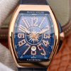20190114111940300286 Franck Muller Vanguard V45 25th Anniversary Blue Dial Replica Watch - UK Replica