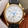 20190122150432353429 Longines Conquest Classic 18K Yellow Gold L27735787 GS Factory White Dial Replica Watch - UK Replica