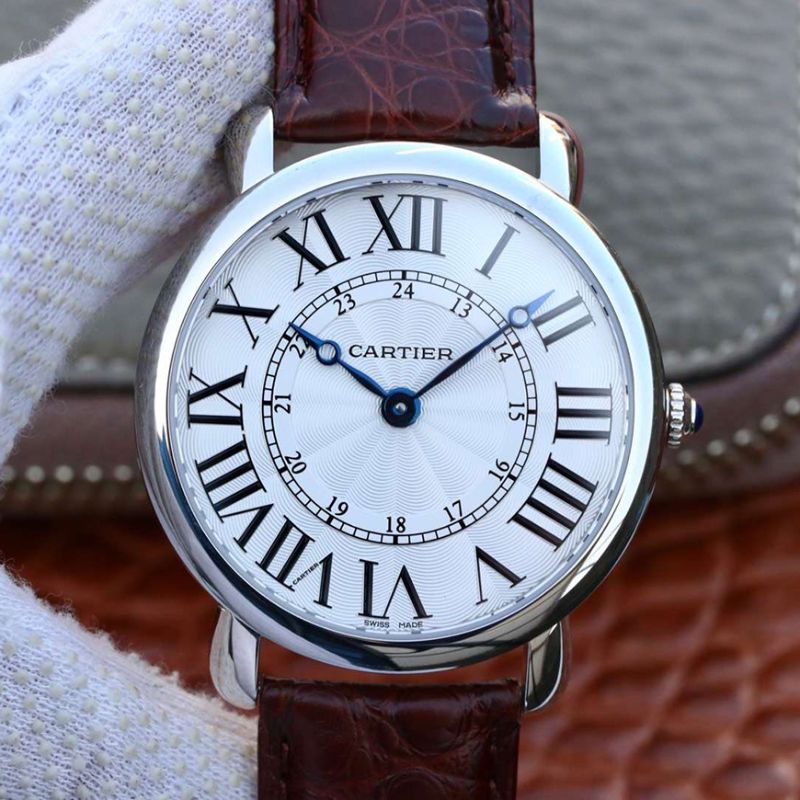 20190123150623343569 Cartier Ronde Louis 40MM TW Factory White Dial Replica Watch - UK Replica