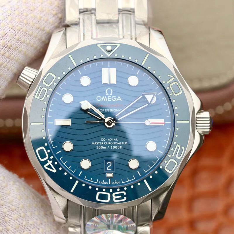 20190220112617983989 Omega Seamaster Diver 300m 210.30.42.20.03.001 VS Factory Blue Dial Replica Watch - UK Replica