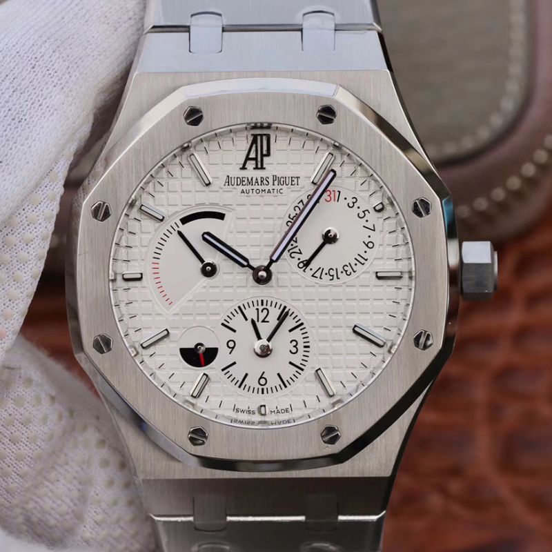 20190221114154350405 Audemars Piguet Royal Oak 41MM 26120ST.OO.1220ST.02 TWA Factory White Dial Replica Watch - UK Replica