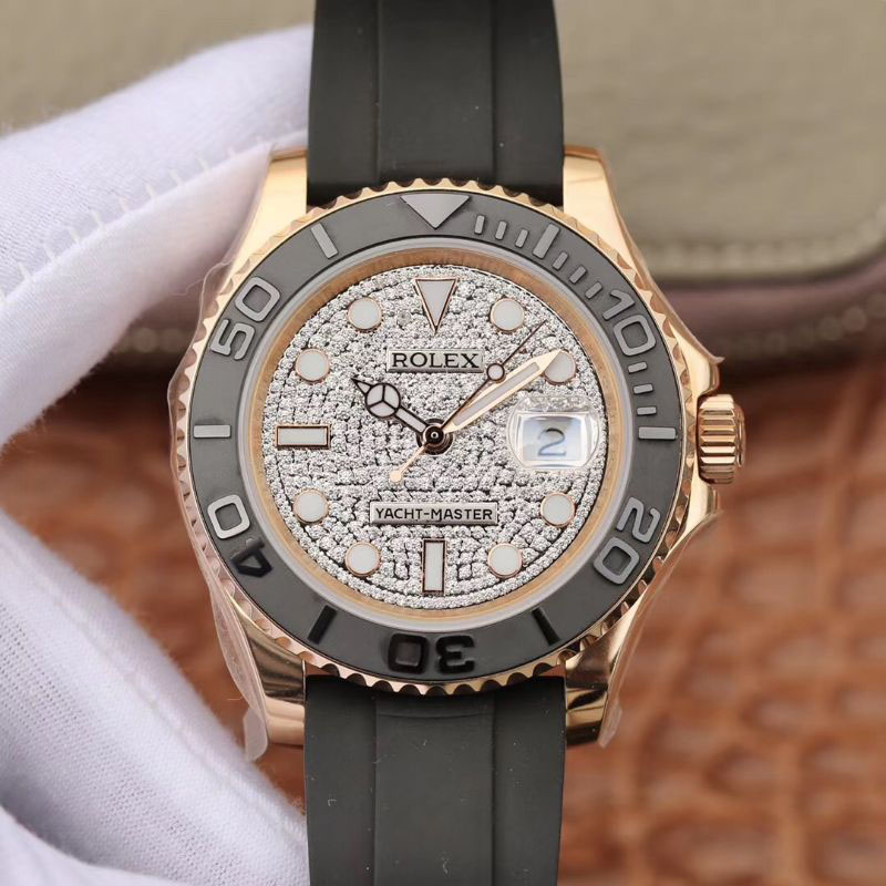 20190402103343963327 Rolex Yacht-Master 40mm 116655 Diamond Dial Replica Watch - UK Replica