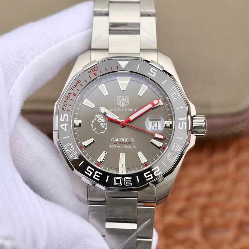 20190402113947903325 Tag Heuer Aquaracer Calibre 5 English Premier League Limited WAY201D.BA0927 Gray Dial Replica Watch - UK Replica