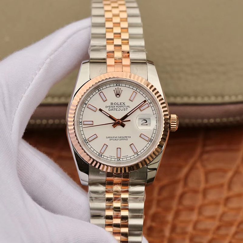 20190404150741253659 Rolex Datejust 36mm 126233 GM Factory White Luminous Scale Dial Replica Watch - UK Replica