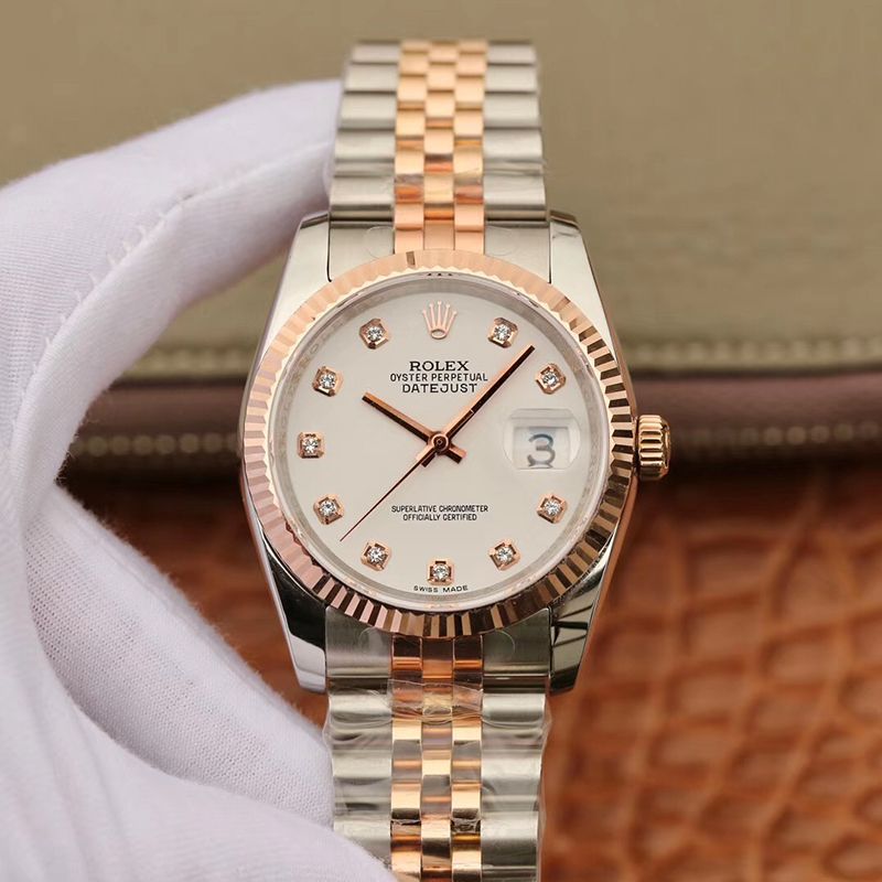 20190404154549843766 Rolex Datejust 36mm GM Factory White Dial Replica Watch - UK Replica