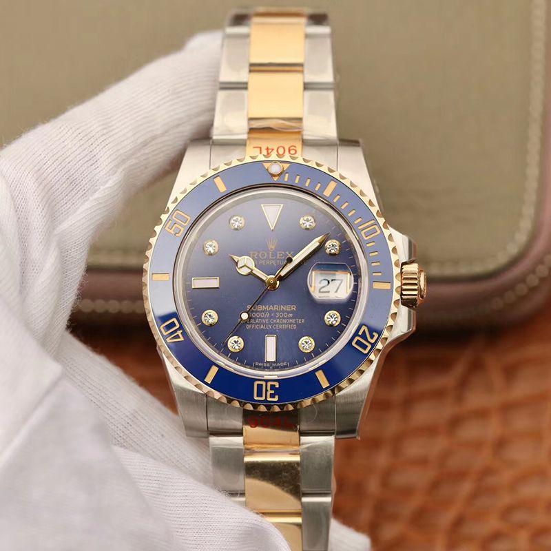 20190409141746360554 Rolex Submariner Date 116613 GM Factory Blue Dial Replica Watch - UK Replica