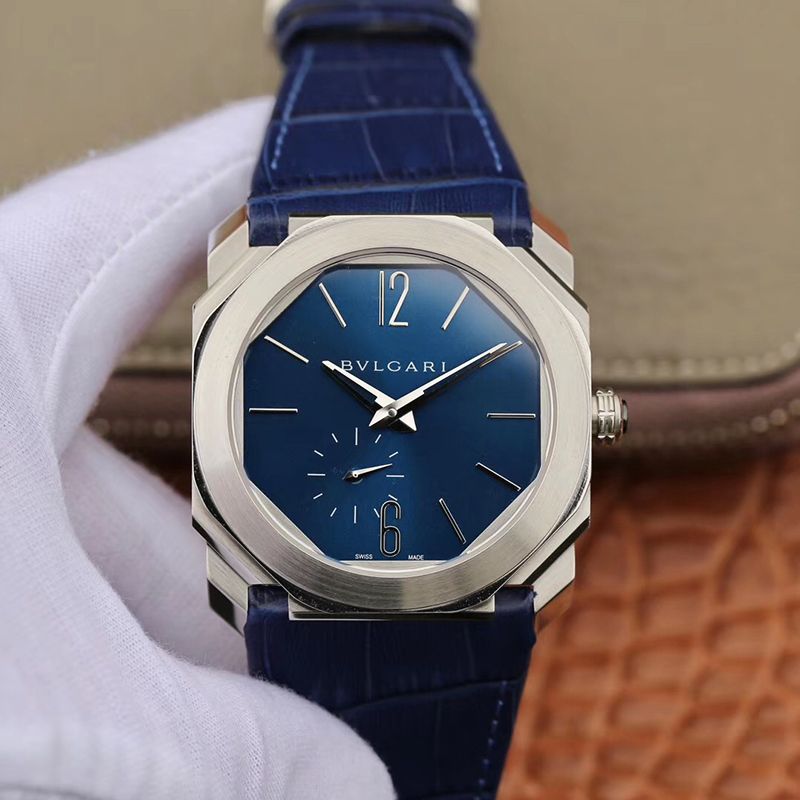 20190410112934650925 Bvlgari Octo Finissimo Extra Thin Automatic 103035 Blue Dial Replica Watch - UK Replica