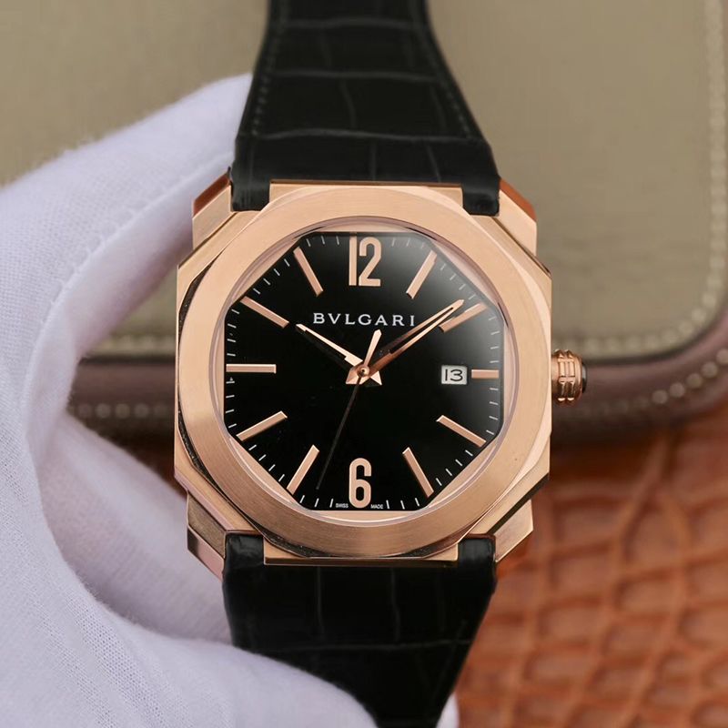 20190415110648370637 Bvlgari Octo Solotempo 102485 BG041BBSPGVD Black Dial Replica Watch - UK Replica