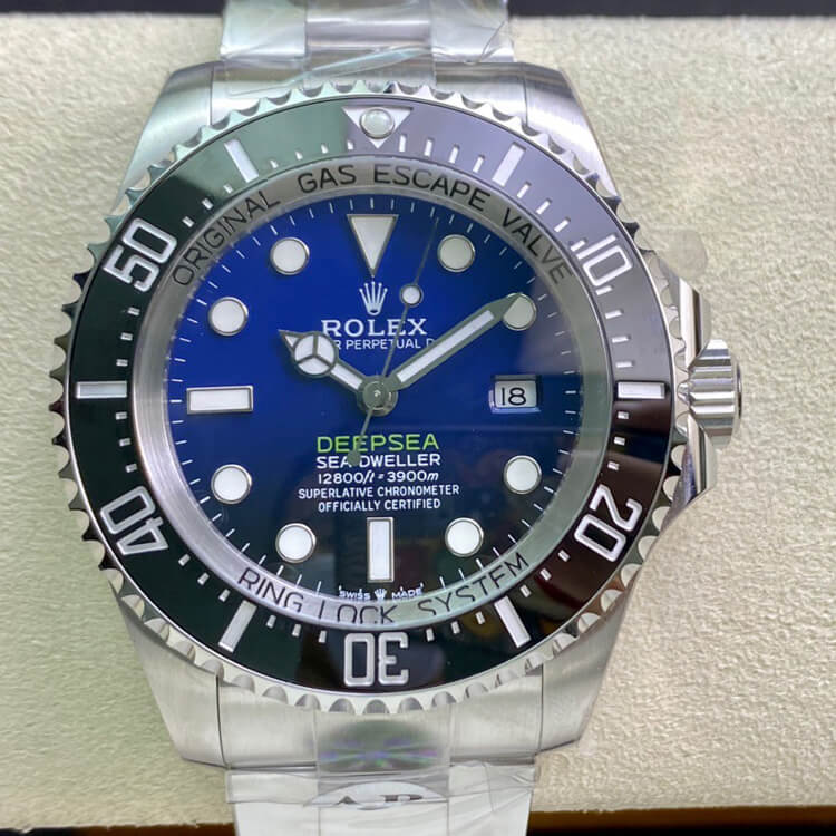 Rolex Deepsea 116660 "D-BLUE" AR Factory Stainless Steel 904L Blue Gradient Black Dial Replica Watch - UK Replica