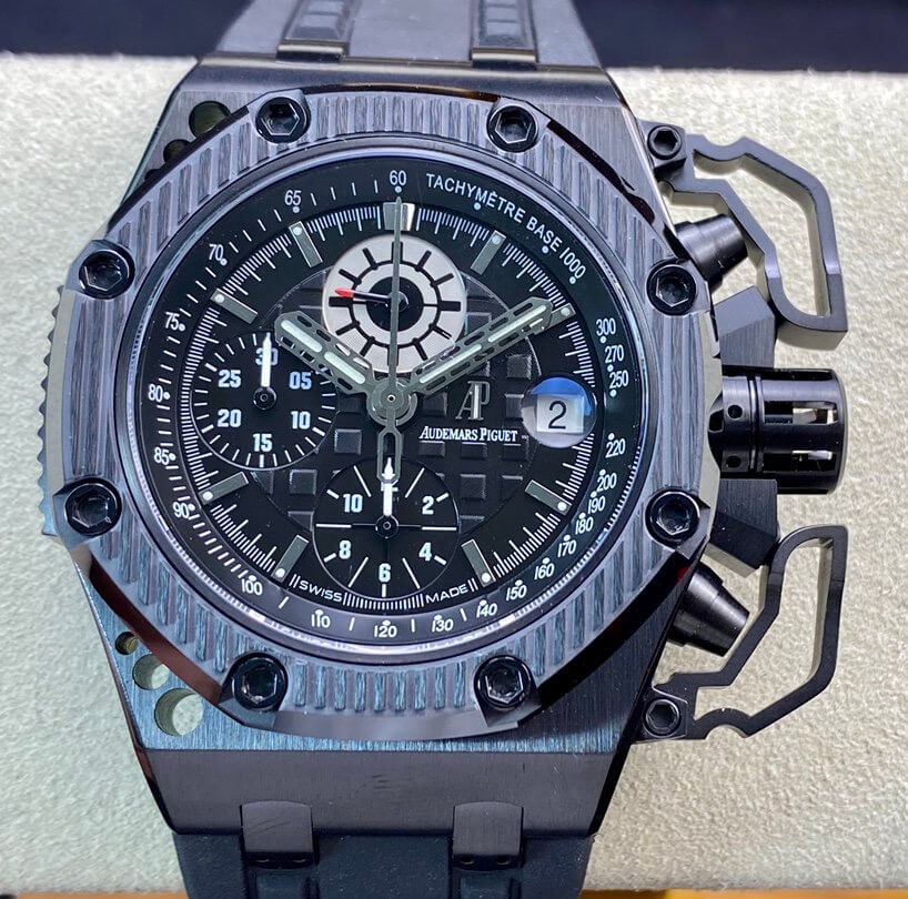 Audemars Piguet Royal Oak Offshore Survivor 26165IO.OO.A002CA.01 Noob Factory V5 Black Dial Replica Watch - UK Replica Audemars Piguet Royal Oak Offshore Survivor 26165IO.OO.A002CA.01 Noob Factory V5 Black Dial Replica Watch - UK Replica