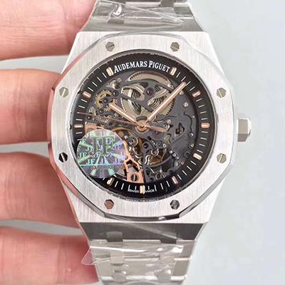 20180518091827473066 Audemars Piguet Royal Oak 15407ST.OO.1220ST.01 JF Factory Skeleton Dial Replica Watch - UK Replica