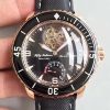 20180518110229307718 Blancpain Fifty Fathoms Tourbillon 5025-3630-52A Rose Gold Black Dial Replica Watch - UK Replica