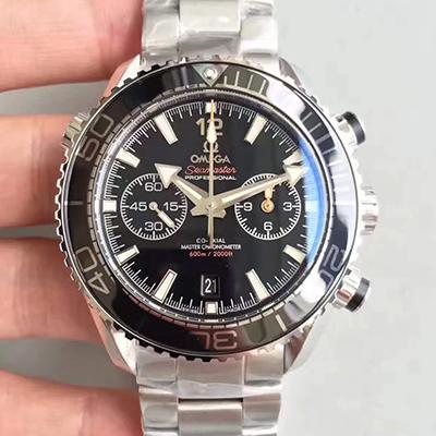 20180518151628890956 Omega Seamaster Planet Ocean 600M Chronograph 215.30.46.51.01.001 OM Factory V2 Black Dial Replica Watch - UK Replica