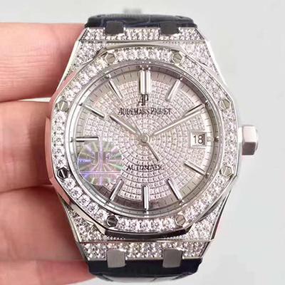 20180518152734000208 Audemars Piguet Royal Oak 15450 JF Factory Diamond Dial Replica Watch - UK Replica