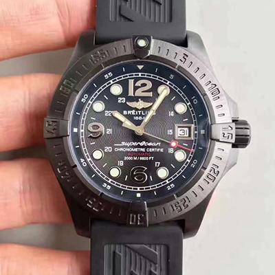 20180518155518973683 Breitling Superocean Steelfish A17390 GF Factory Black Dial Replica Watch - UK Replica