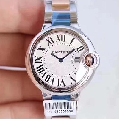 20180518160816687363 Ballon Bleu De Cartier Ladies W6920033 36MM V6 Factory White Textured Dial Replica Watch - UK Replica
