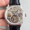 20180518163710317211 Patek Philippe Tourbillon Moonphase Silver Dial Replica Watch - UK Replica
