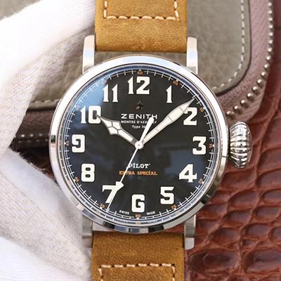 20180524161436223925 Zenith Pilot Type 20 Extra Special 03.2430.3000.21.C738 XF Factory Black Dial Replica Watch - UK Replica
