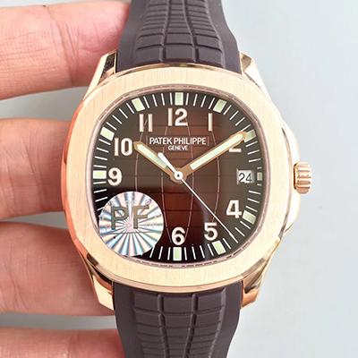 20180525113752477362 Patek Philippe Aquanaut Jumbo 5167R-001 PF Factory Chocolate Dial Replica Watch - UK Replica